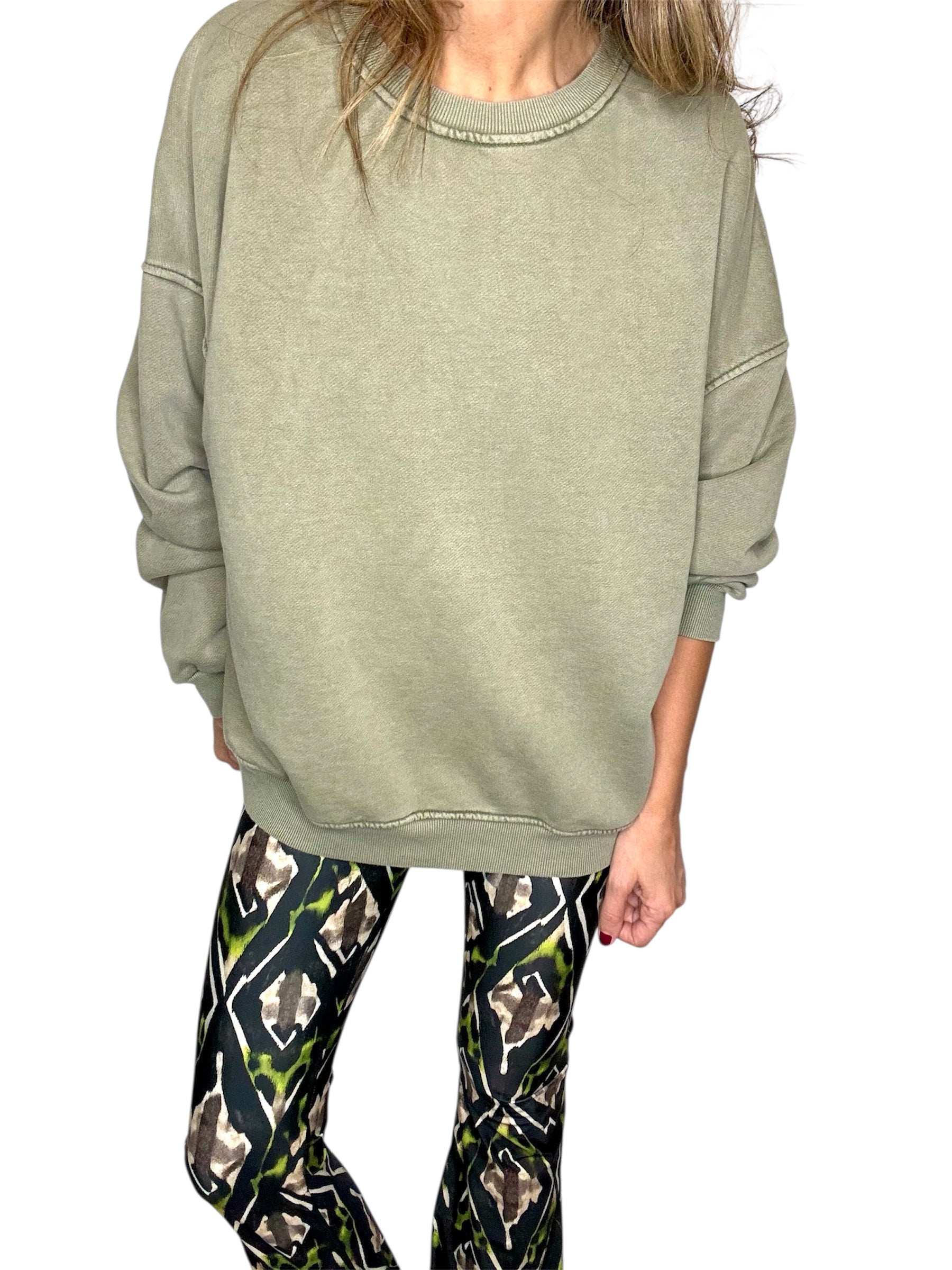 Colored Crewneck Kaki