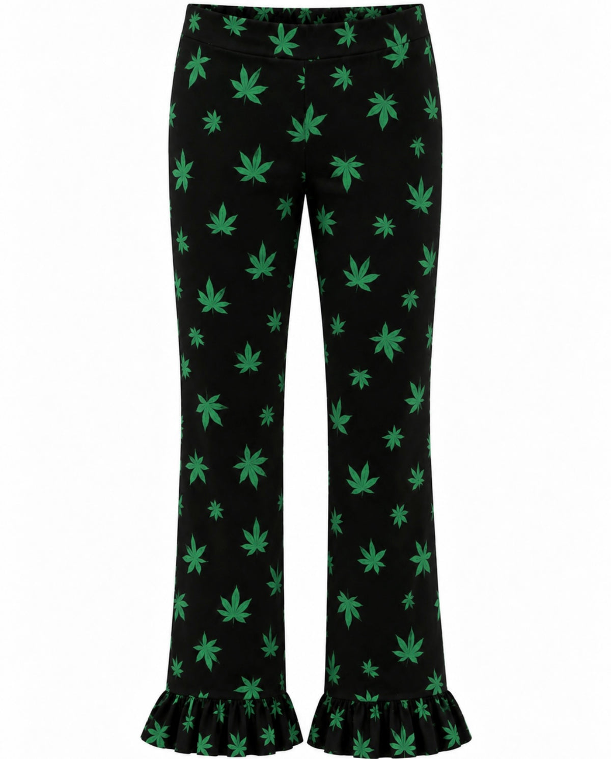 Velvet Prints Ruffles Weed
