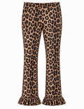 Lycra Prints Ruffles Leopard
