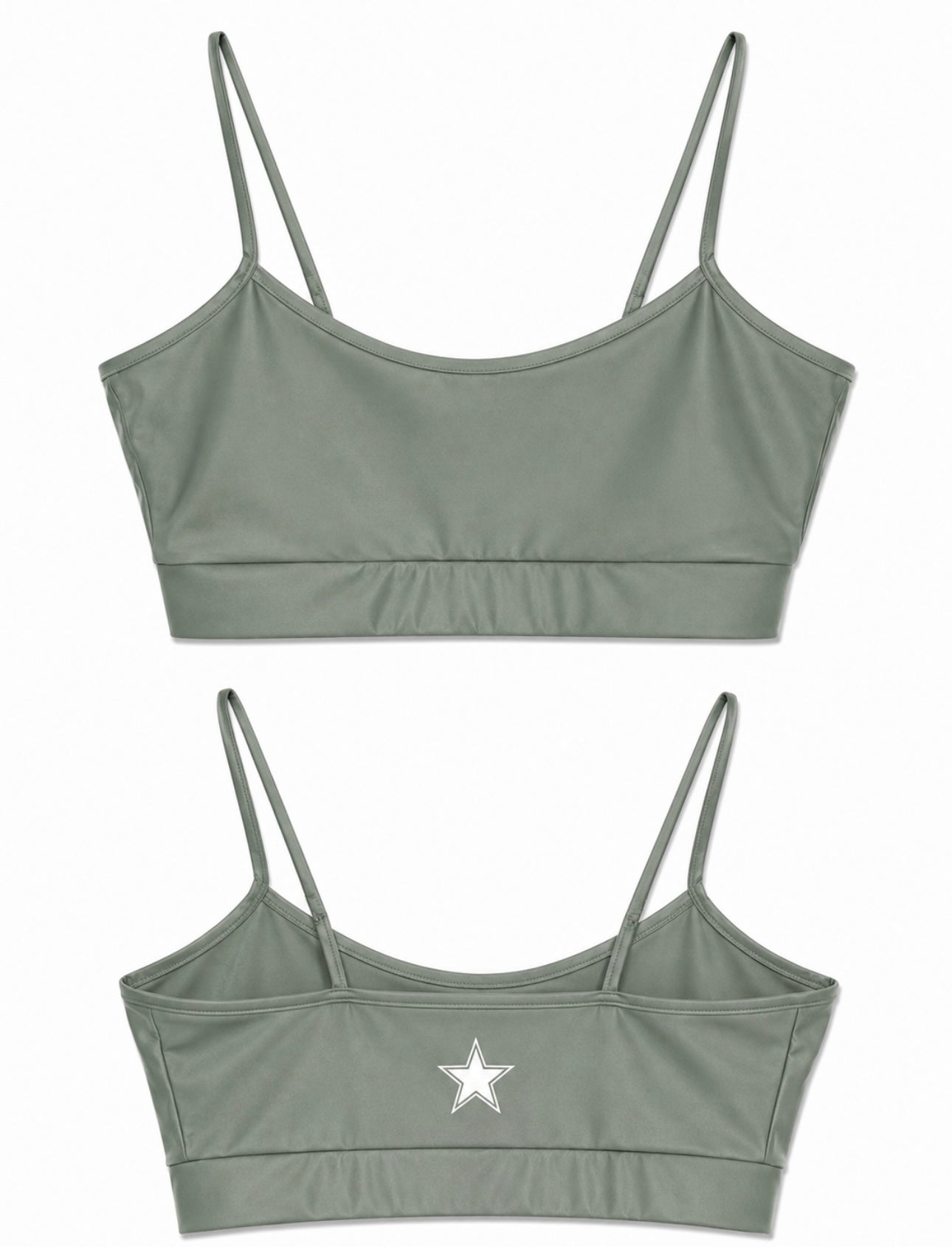 Yoga Brassière Fines Bretelles Jeep Mat
