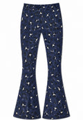 Yoga Patte d'éléphant Leopard Navy