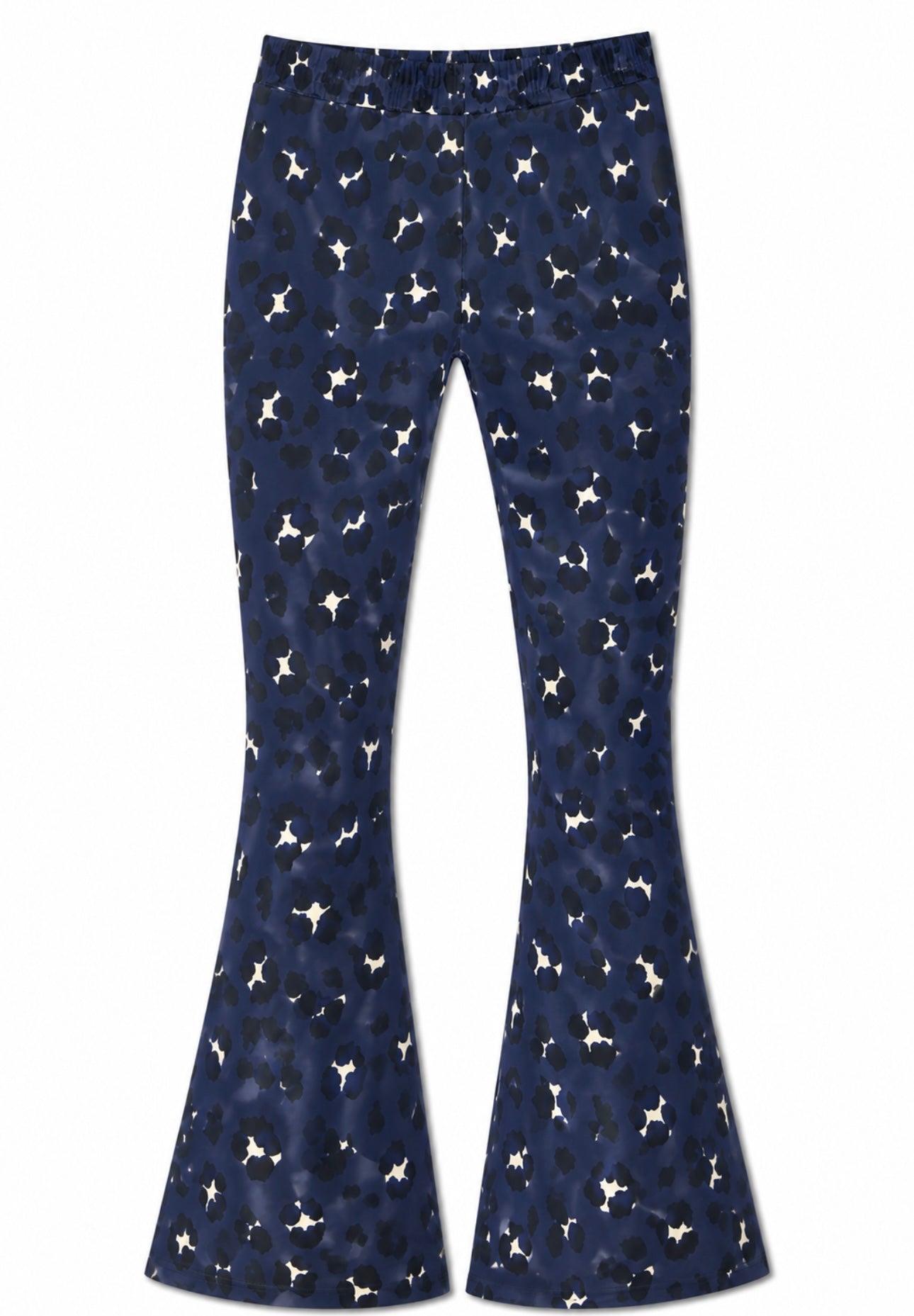 Yoga Patte d'éléphant Leopard Navy