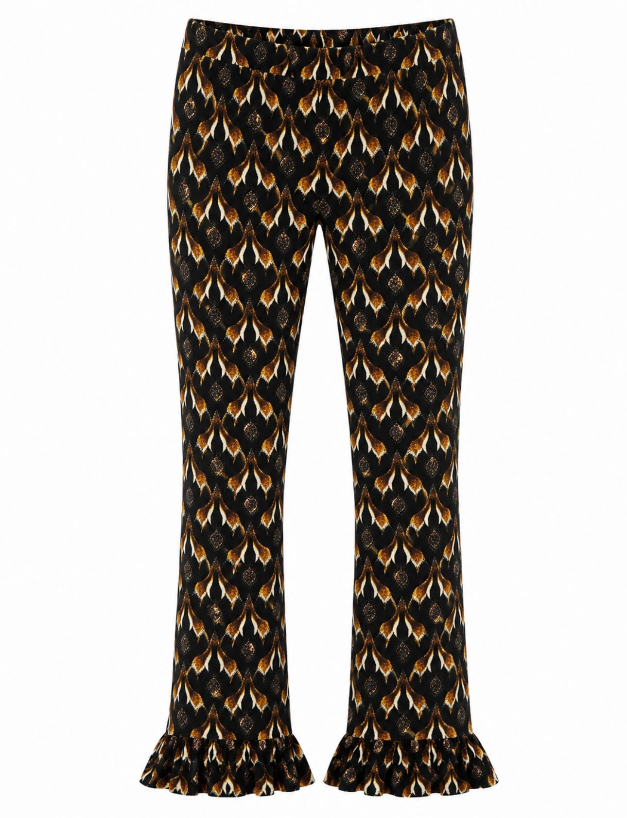 Velvet Prints Ruffles Birdy