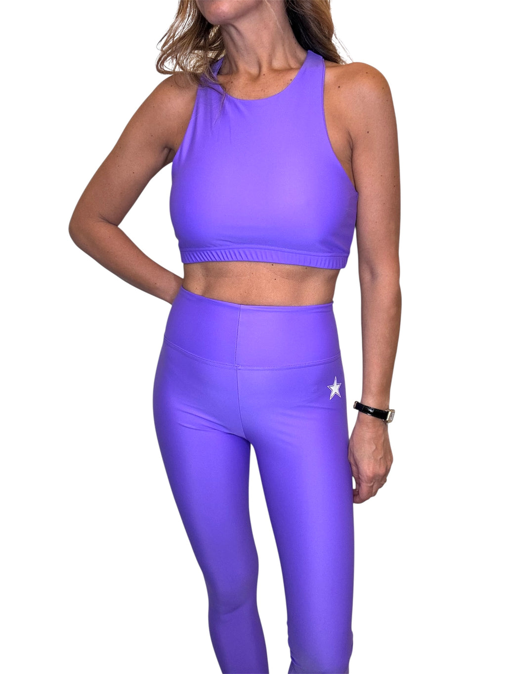 Yoga Legging Purple Mat