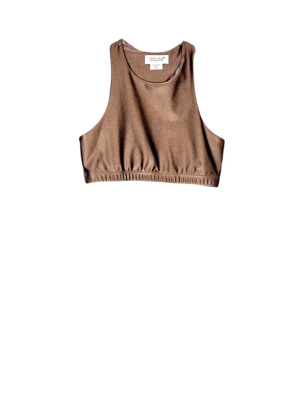 Yoga Brassière Taupe Shiny