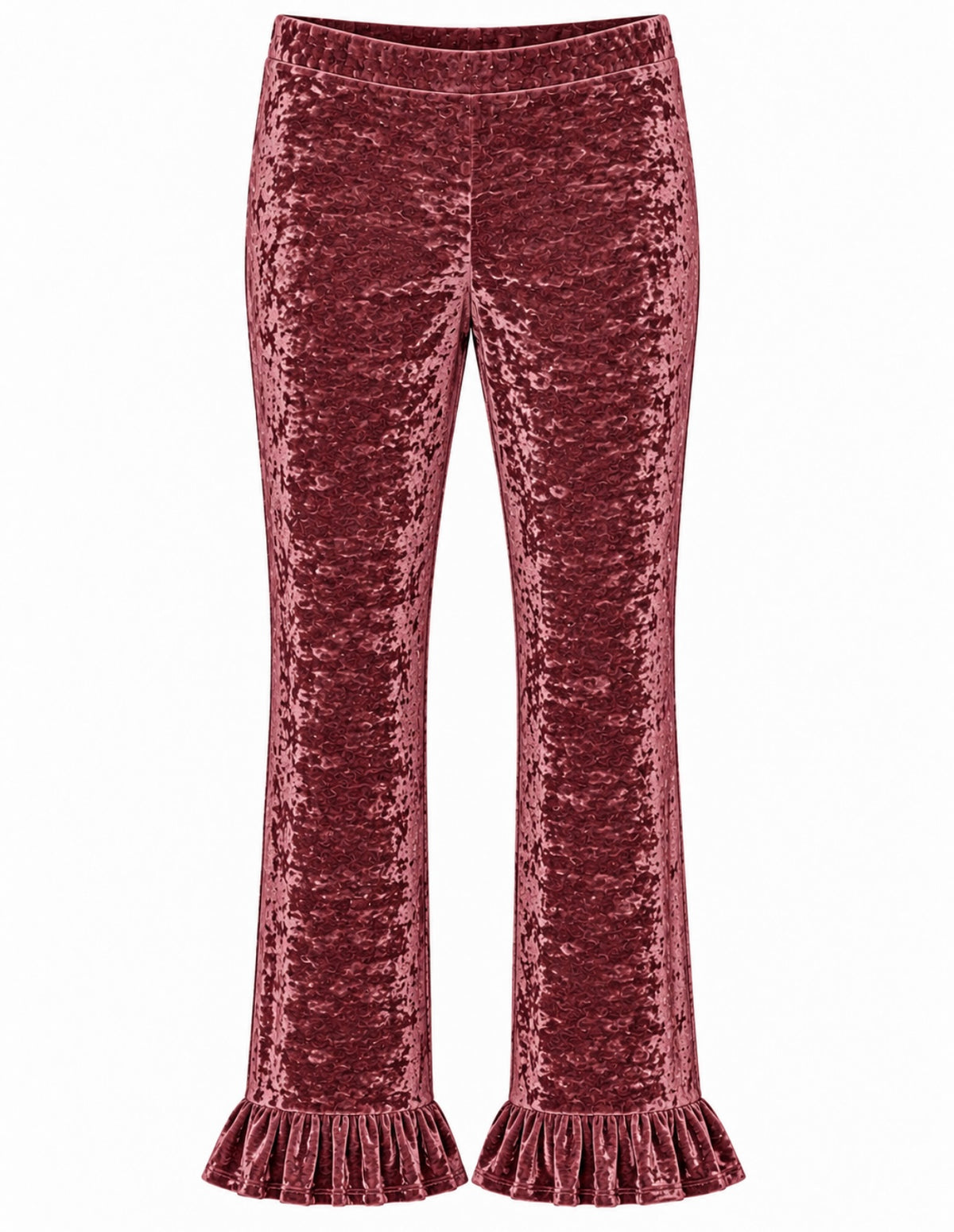 Velvet Crushed Ruffles Brick