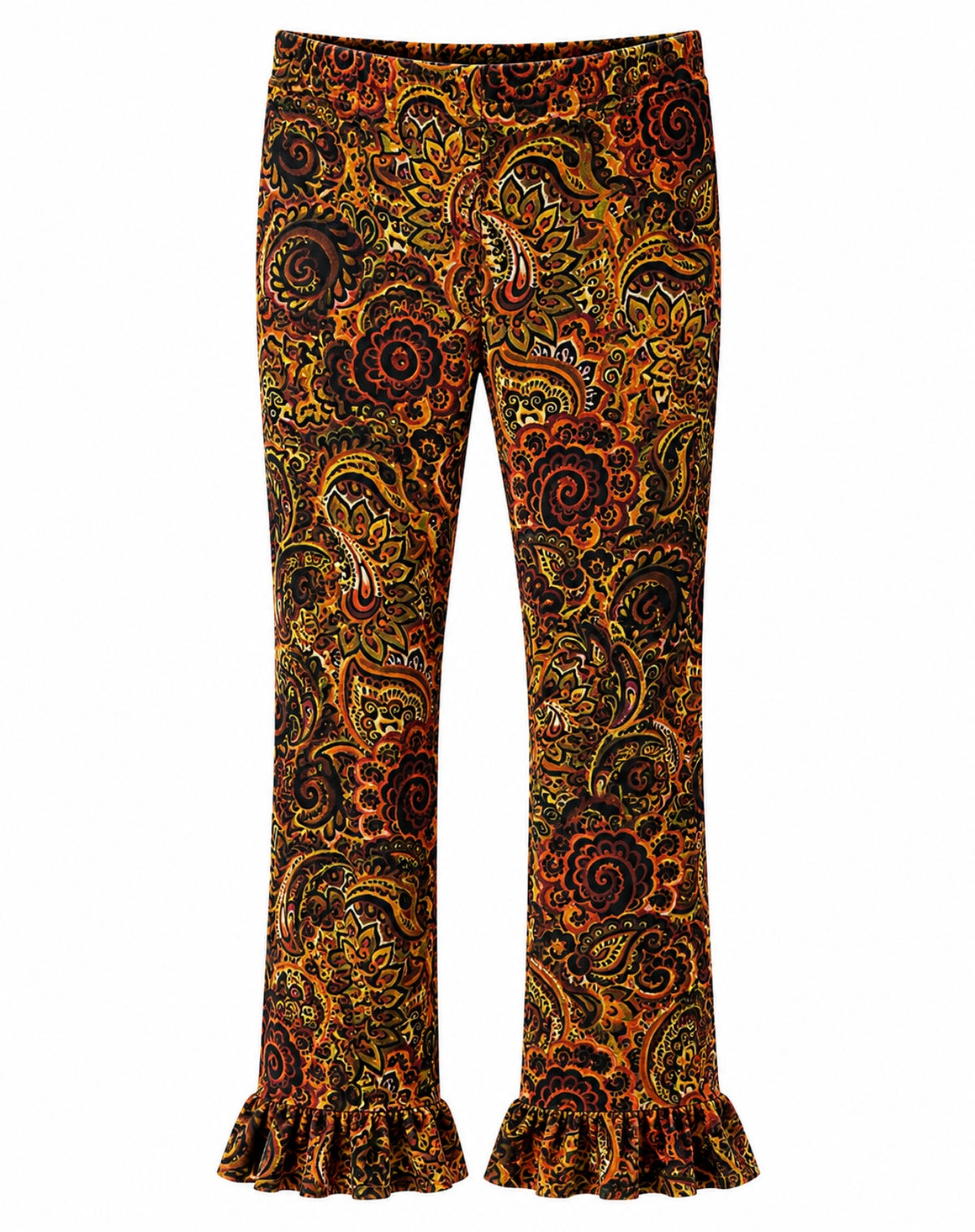 Velvet Prints Ruffles Goldian