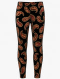 Velvet Prints Legging Paiswine