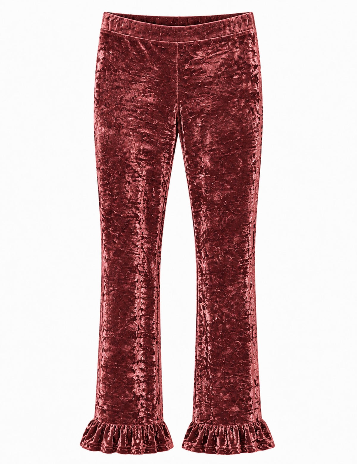 Velvet Crushed Ruffles Brick