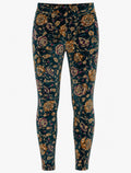 Velvet Prints Legging Indian Flowers