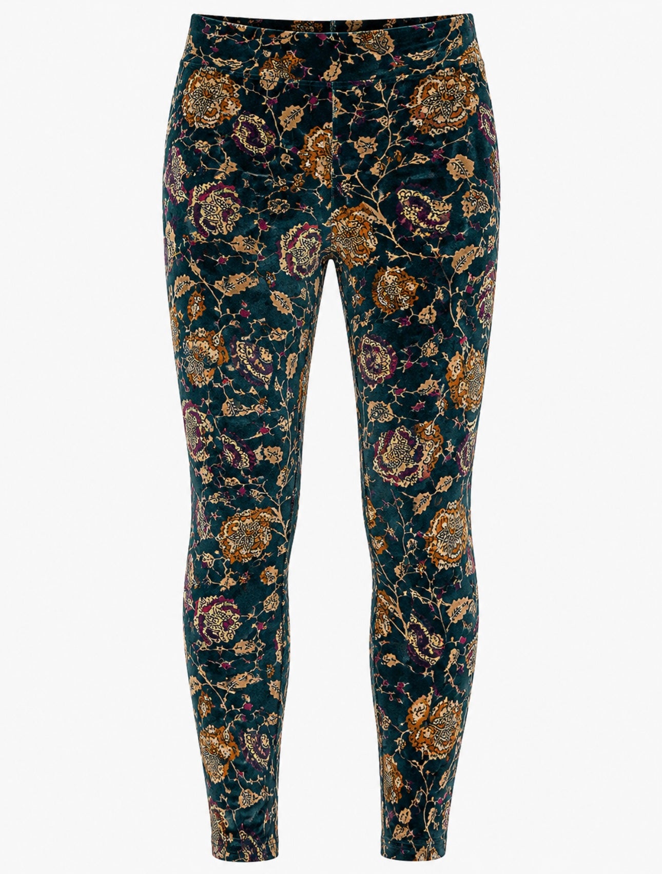Velvet Prints Legging Indian Flowers