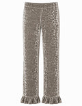 Velvet Crushed Ruffles Grey