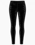 Velvet Crushed Legging Black