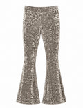 Velvet Crushed Patte d'éléphant Grey