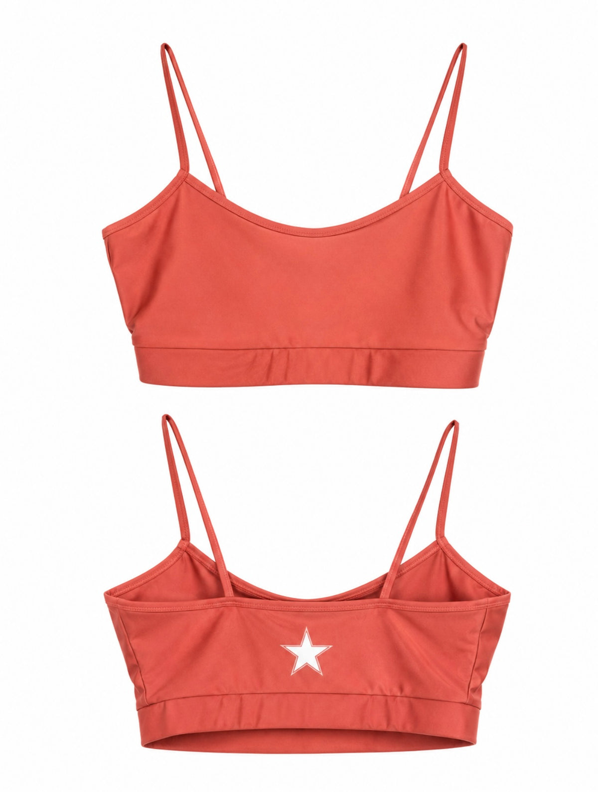 Yoga Brassière Fines Bretelles Brick Shiny