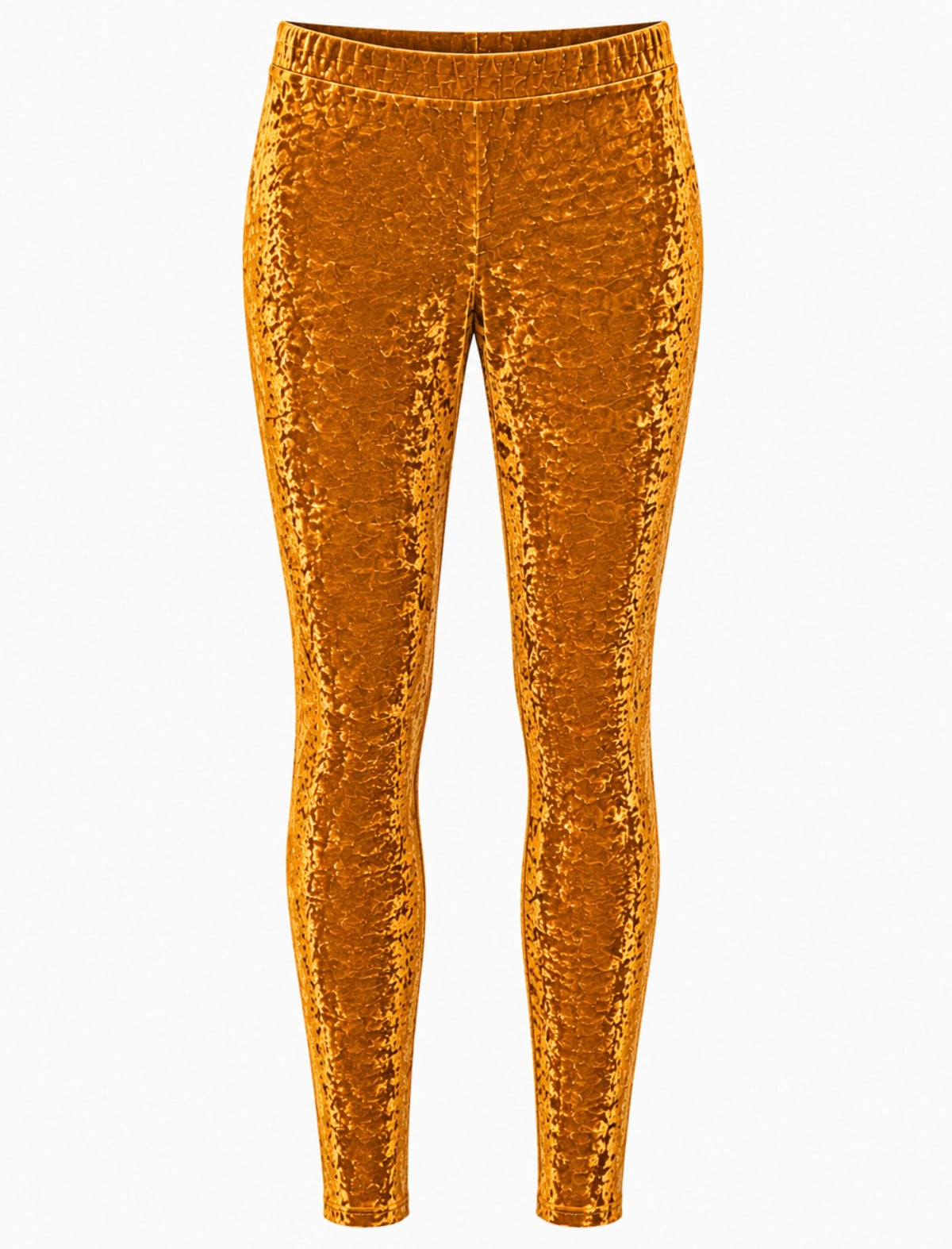 Velvet Crushed Legging Mustard