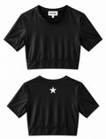 Yoga Brassière Tee-Shirt Black Mat