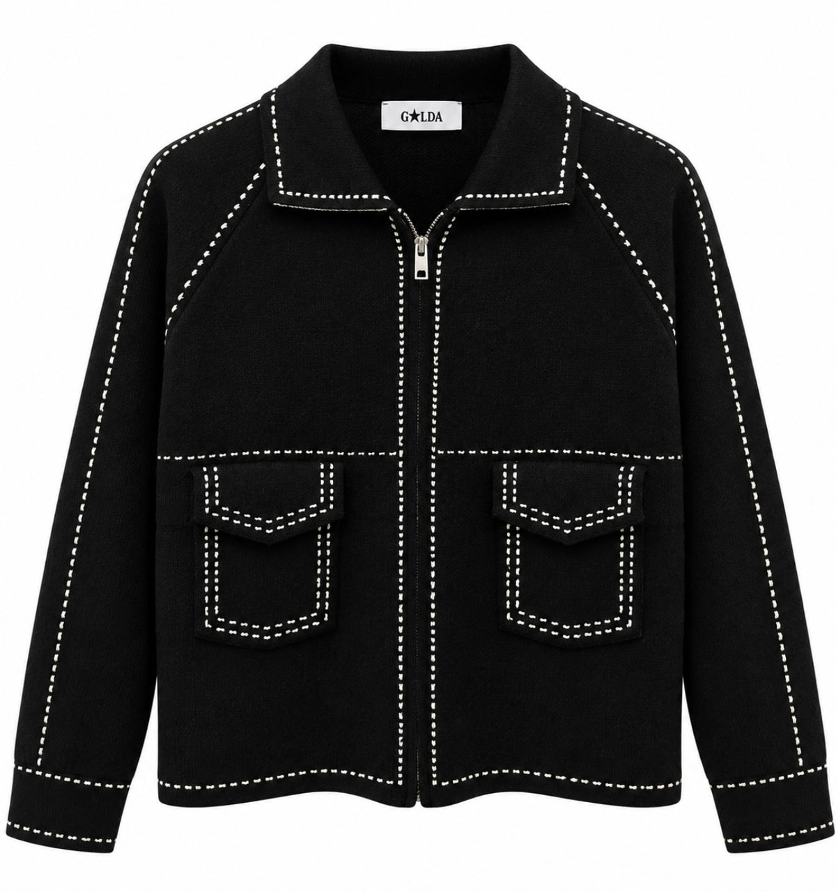 Maille Surpiqûres Black
