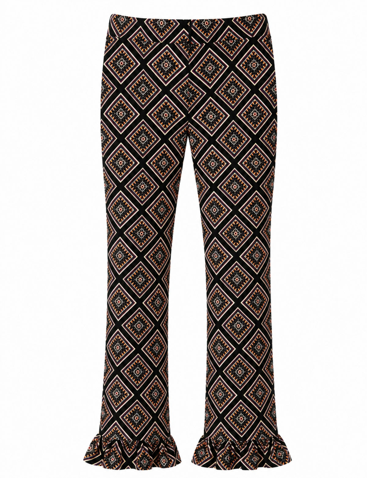 Velvet Prints Ruffles Geoetnica
