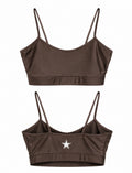 Yoga Brassière Fines Bretelles Expresso Shiny