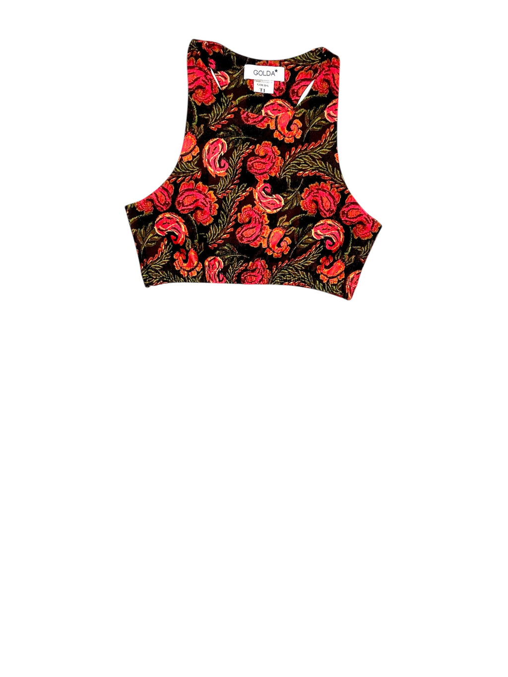Yoga Brassière Flowers Pink