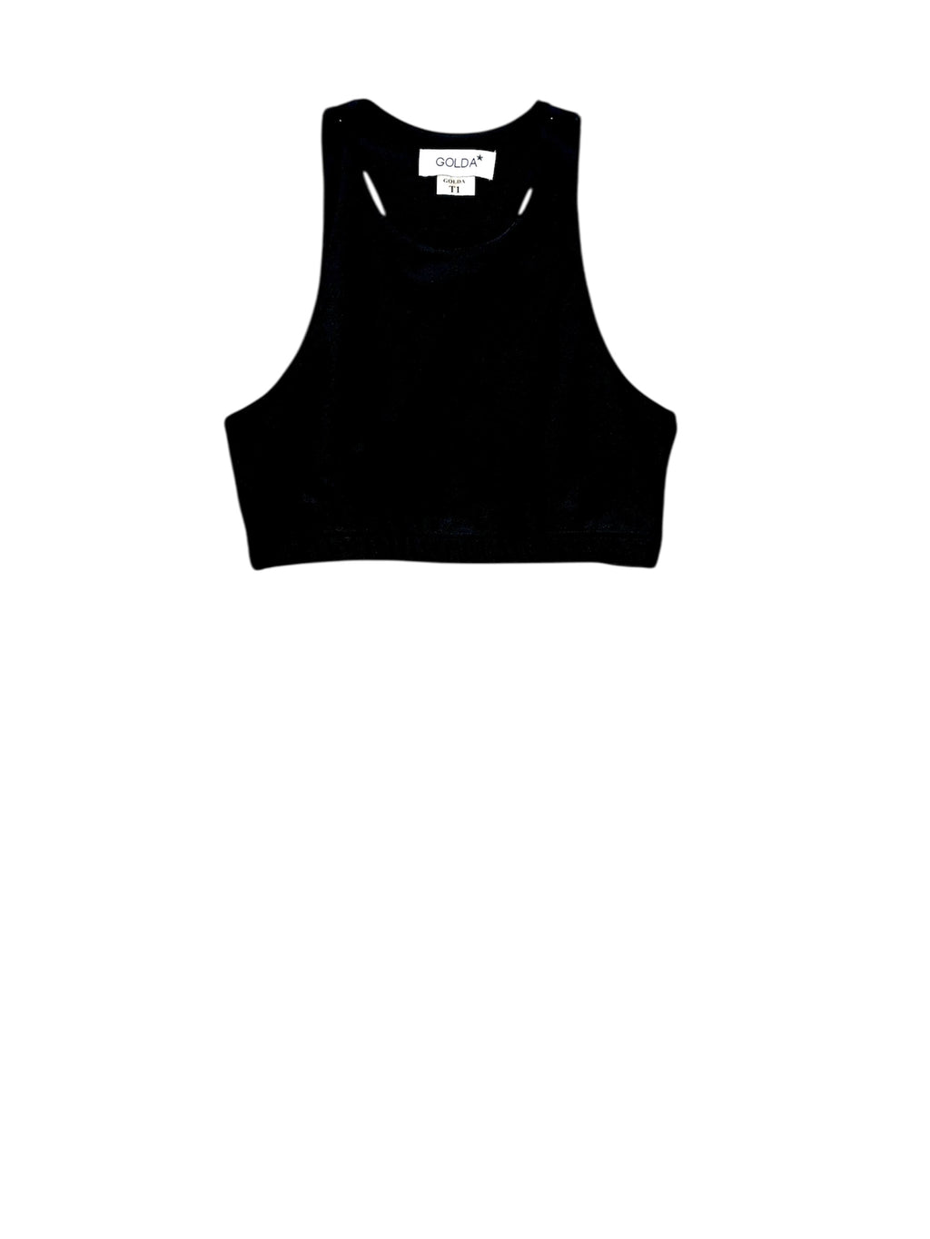 Yoga Brassière Black Shiny