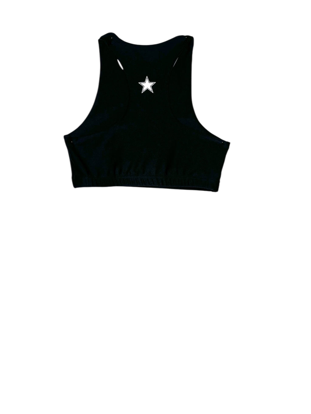 Yoga Brassière Black Shiny