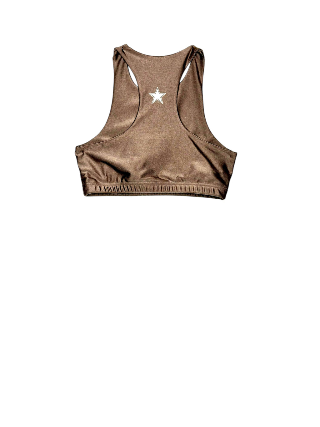 Yoga Brassière Taupe Shiny