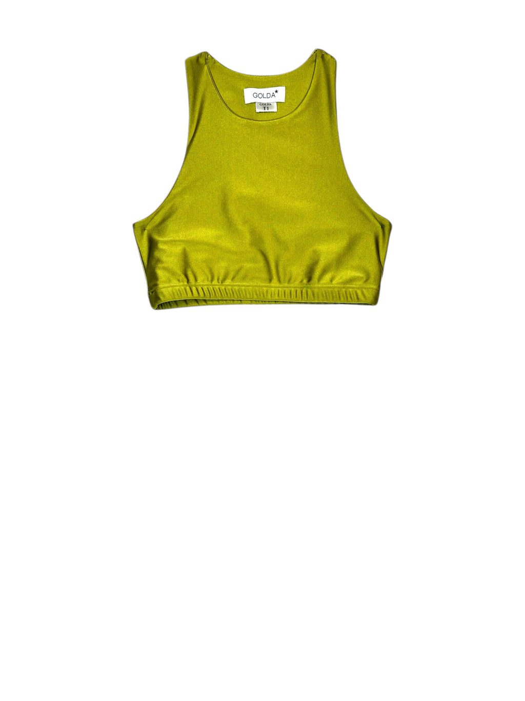 Yoga Brassière Olive Shiny