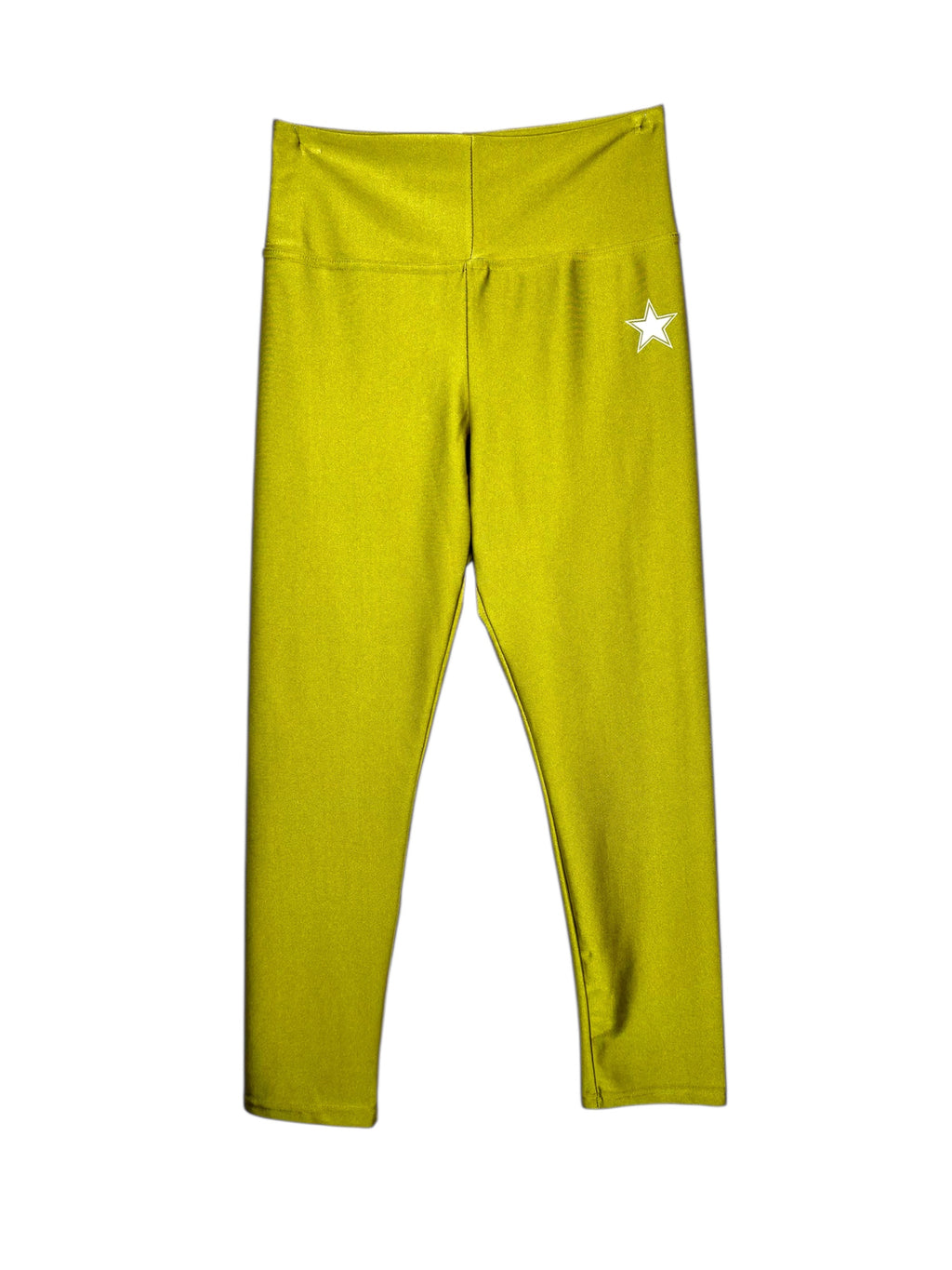 Yoga Capri Olive Shiny