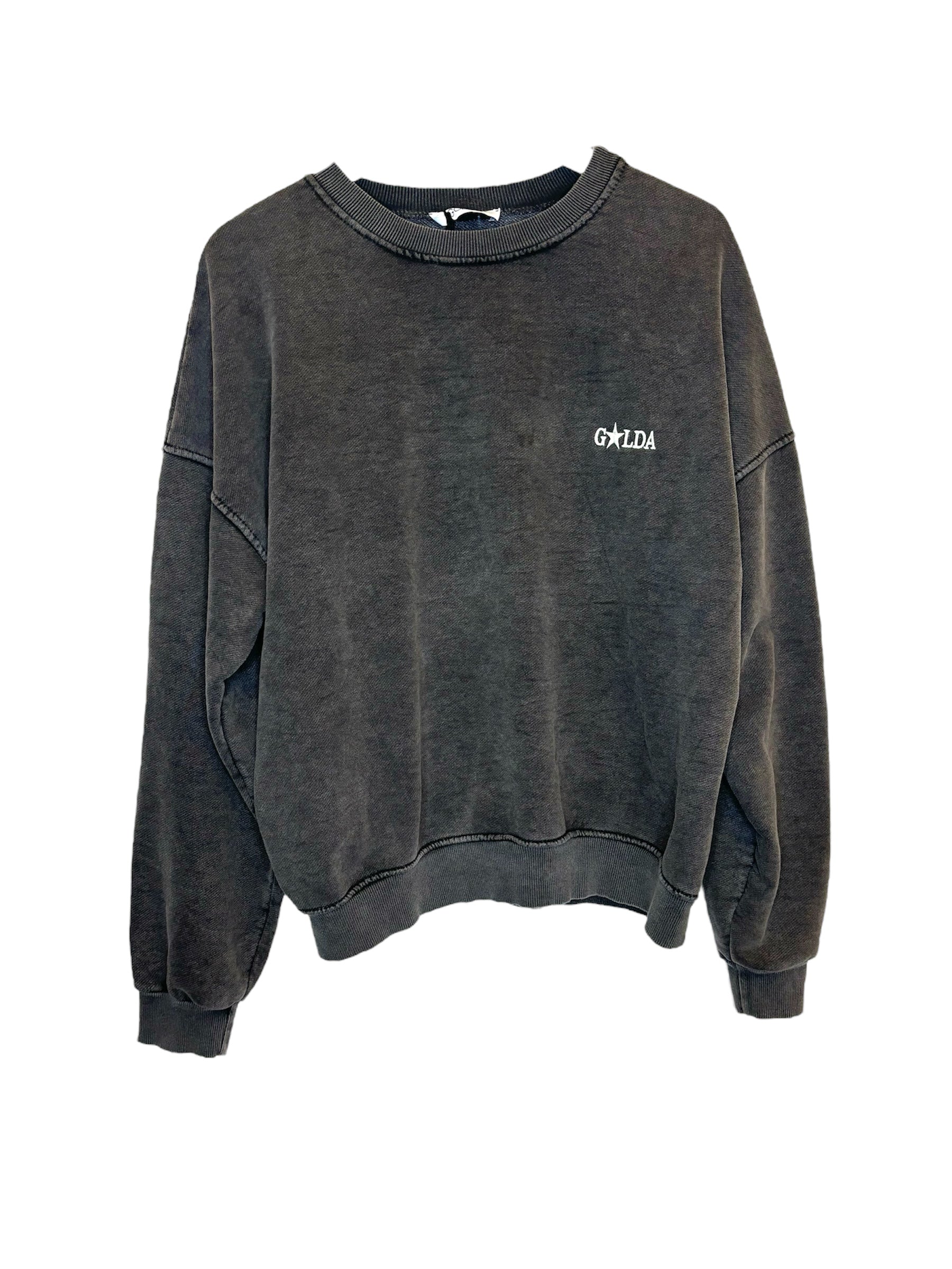 Colored Crewneck Vintage Black