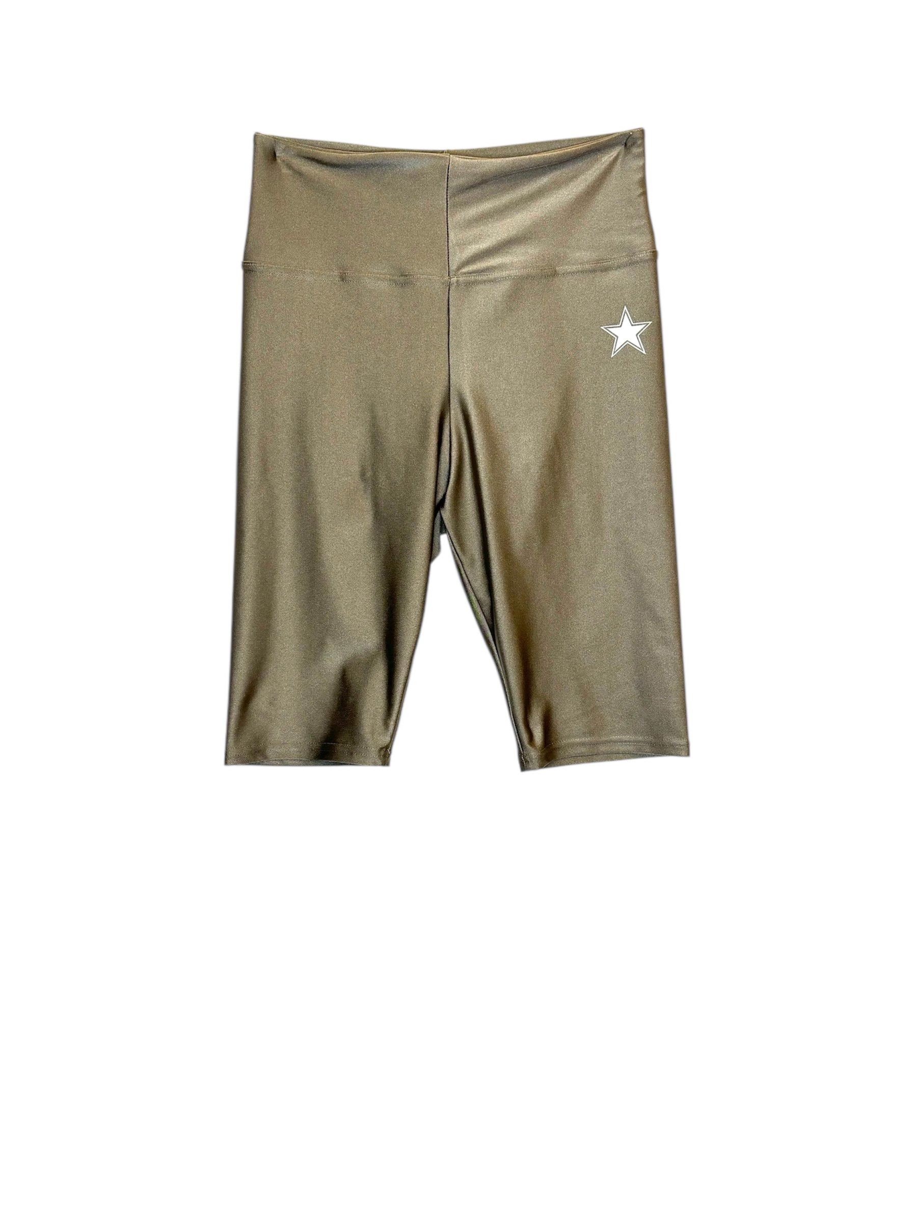 Yoga Biker Kaki Shiny