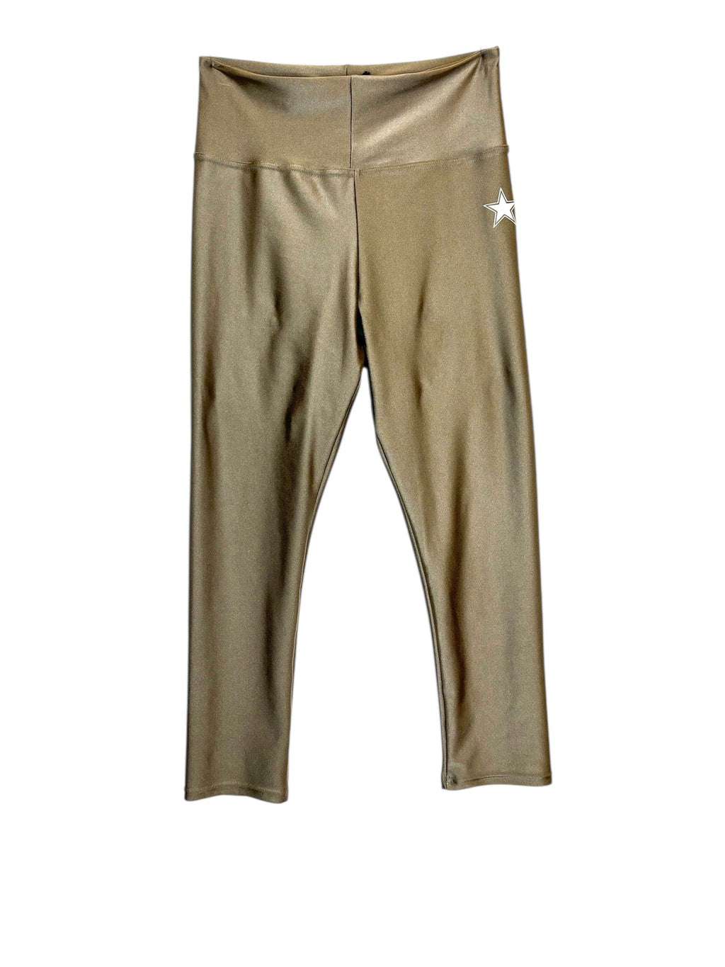 Yoga Capri Kaki Shiny