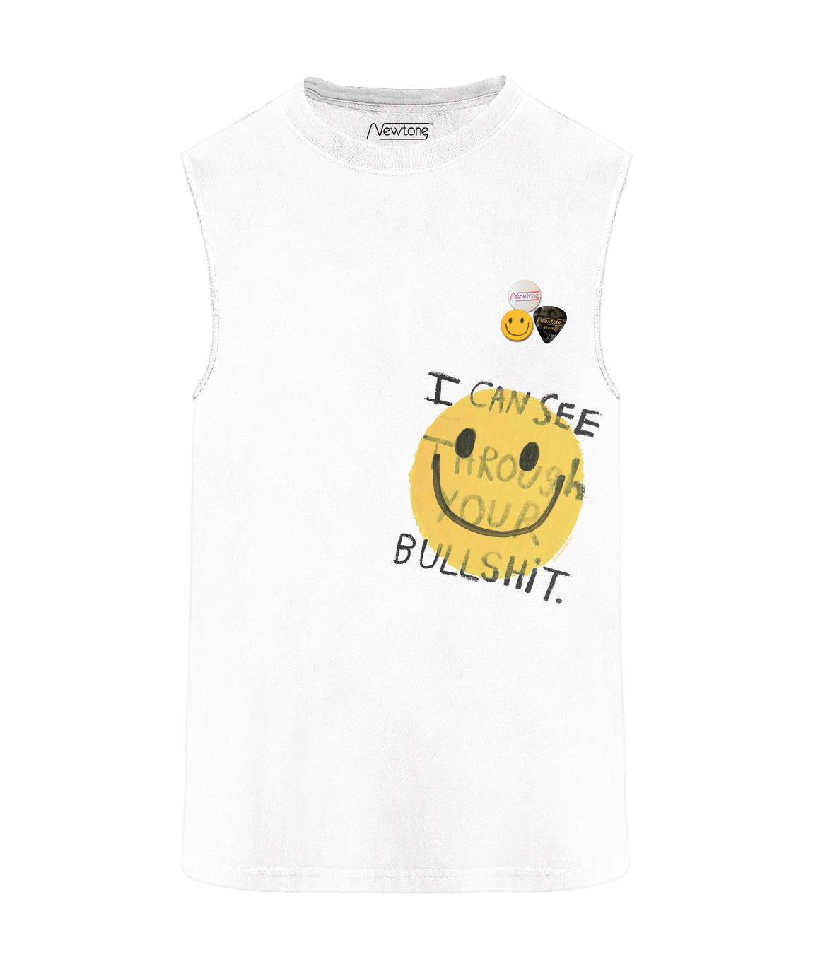 Bullshit T-Shirt Dirty White